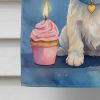 Maltese Happy Birthday House Flag Large Porch Sleeve Pole Decorative Outside Yard Banner Artwork Wall Hanging, Polyester, House Size, Multicolor
