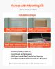 Shower Niche 13x25x4 inch Recessed Wall Shelf Stainless Steel Bathroom