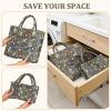 Fabric Storage Basket 2 Pack,Large and Mini  Laundry Nursery Hamper Portable Folding Organizer for Car Bedroom