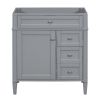 30'' Bathroom Vanity without Top Sink, Modern Bathroom Storage Cabinet with 2 Drawers and a Tip-out Drawer (NOT INCLUDE BASIN; REPLACE WF316721AAE)