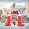 9ft 24w 11 LED Lights Christmas Sock Arch Holiday Arch Christmas Decoration