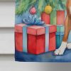 Boxer Christmas Reindeer House Flag Large Porch Sleeve Pole Decorative Outside Yard Banner Artwork Wall Hanging, Polyester, House Size, Multicolor