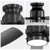 42 Inch Flush Mount Ceiling Fans with LED Light 22W and Remote Control 5 ABS Fan Blades for Bedroom