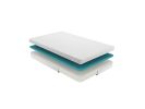 6-inch Twin Size Bed Mattress Gel-Infused Memory Foam Mattress, Firm, White, Mattress in a Box