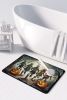 Zombies Spooky Halloween Memory Foam Kitchen Mat Machine Washable Anti-Fatigue Mat Cushion Comfort Bath Mat or Kitchen Rug