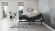 OS3 King Adjustable Bed Base with Three Vibration Modes and Head and Foot Position Adjustments