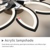35Inches Ceiling Fan with Lights Remote Control Dimmable LED, 6 Gear Wind Speed Fan Light
