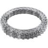 Razor Wires, 246 ft Razor Barbed Wire, 5 Rolls Razor Wire Fencing Razor Fence, Razor Ribbon Barbed Wire Galvanized Razor Wire Fence
