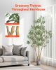 8FT Artificial Olive Tree Tall Fake Plant with Black Pot for Home Office Use