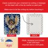 Tibetan Mastiff My Angel Porcelain Ornament Christmas Tree Hanging Decorations for Home Christmas Holiday, Rectangle, Gift, Multicolor