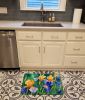 Tennessee Iris in Watercolor Memory Foam Kitchen Mat Machine Washable Anti-Fatigue Mat Cushion Comfort Bath Mat or Kitchen Rug