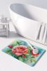 Oklahoma Roses in Watercolor Memory Foam Kitchen Mat Machine Washable Anti-Fatigue Mat Cushion Comfort Bath Mat or Kitchen Rug