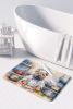 Shar Pei The Chef Memory Foam Kitchen Mat Machine Washable Anti-Fatigue Mat Cushion Comfort Bath Mat or Kitchen Rug