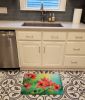 Missouri Hawthorns in Watercolor Memory Foam Kitchen Mat Machine Washable Anti-Fatigue Mat Cushion Comfort Bath Mat or Kitchen Rug
