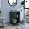 Saybrooke 1-Shelf Single Bathroom Vanity Black Wengue