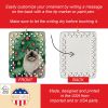 Colorpoint Longhair Cat By the Christmas Tree Porcelain Ornament Christmas Tree Hanging Decorations for Home Christmas Holiday, Rectangle, Gift