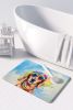 Dachshund Hippie Dawg Memory Foam Kitchen Mat Machine Washable Anti-Fatigue Mat Cushion Comfort Bath Mat or Kitchen Rug