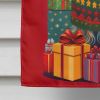 Silky Terrier Holiday Christmas House Flag Large Porch Sleeve Pole Decorative Outside Yard Banner Artwork Wall Hanging, Polyester, House Size, Multico
