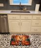 Red Basenji Fall Memory Foam Kitchen Mat Machine Washable Anti-Fatigue Mat Cushion Comfort Bath Mat or Kitchen Rug