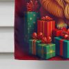 Pekingese Holiday Christmas House Flag Large Porch Sleeve Pole Decorative Outside Yard Banner Artwork Wall Hanging, Polyester, House Size, Multicolor