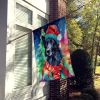 Belgian Sheepdog Christmas House Flag Large Porch Sleeve Pole Decorative Outside Yard Banner Artwork Wall Hanging, Polyester, House Size, Multicolor