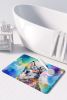 Siberian Husky Hippie Dawg Memory Foam Kitchen Mat Machine Washable Anti-Fatigue Mat Cushion Comfort Bath Mat or Kitchen Rug