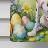 Dalmatian Easter Egg Hunt House Flag Large Porch Sleeve Pole Decorative Outside Yard Banner Artwork Wall Hanging, Polyester, House Size, Multicolor