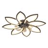 35Inches Ceiling Fan with Lights Remote Control Dimmable LED, 6 Gear Wind Speed Fan Light