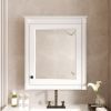 24'' x 27'' Wall Mounted Bathroom Storage Cabinet with Mirror, Medicine Cabinet with Height Adjustable Shelf, Over the Toilet Space Saver Cabinet