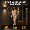 Motion Sensor Wall Light Set of 2, Rechargeable Battery Operated Wall Sconce LED Indoor Up and Down Wall Sconce 2000mAh