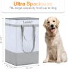 Laundry Basket 78L, 2Pack Laundry Hamper with Easy Carry Handles, Collapsible Laundry Baskets Hampers for Bathroom Clothes Storage Grey