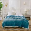 SOGA 2X Lake Blue Throw Blanket & Bed Sofa Comforter