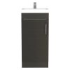 Bathroom Vanity Sink Jozz, Single Door Cabinet, Black Wengue Finish