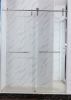 Frameless Shower Door with Rust-Resistant Stainless Steel, Explosion-Proof Glass, and Easy Installation 60*72