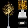 4FT Snowflake Christmas Tree with 48 LED Lamp;  Artificial Snowflake Pine Tree Home Decoration for Holiday/Party/Christmas/Wedding RT