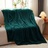 SOGA 2X Dark Green Throw Blanket Warm & Bed Sofa Comforter