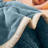SOGA 2X Lake Blue Throw Blanket & Bed Sofa Comforter
