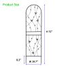 4 Pack Metal Garden Trellis 71" x 19.7" Rustproof Trellis for Climbing Plants Outdoor Flower Support Butterfly Deco Black