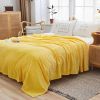 SOGA 2X Yellow Throw Blanket & Bed Sofa Comforter