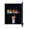 Wall Cabinet Dennard, Kitchen, Black