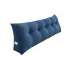 SOGA 100cm Blue Triangular Wedge Bed Pillow Headboard