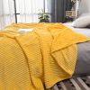 SOGA 2X Yellow Throw Blanket & Bed Sofa Comforter