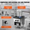 Commercial Gas Stove with Cabinet, Propane and Natural Gas Countertop Cooking Stove Range, Stainless Steel Gas Hot Plate