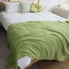 SOGA 2X Green Acrylic Knitted Throw Blanket  Couch Bed Sofa Home Decor