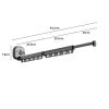 SOGA 2X  93.2cm Wall-Mounted Clothing Dry Rack  Foldable Hanger