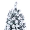 6ft Flocking Tied Light Christmas Tree