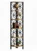 Corner Bookshelf 70.8 Inch Display Shelf Storage Rack for Living Room Bedroom Corner Shelf
