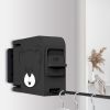 SOGA 2X 160mm Wall-Mounted Clothes Line Dry Rack  Foldable Hanger Black