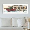 Trendy Decor 4U Preparing for Christmas White Framed Wall Art for Living Room, Bedroom Wall Art Print for Home Decor by John Rossini
