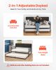 VEVOR Twin Size Daybed Frame Metal Day Bed with Trundle and Charging Station